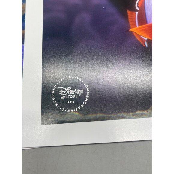 Disney Pixar Finding Dory lithographs set of 4 prints 2014 collection 14x10" REA - Picture 6 of 9